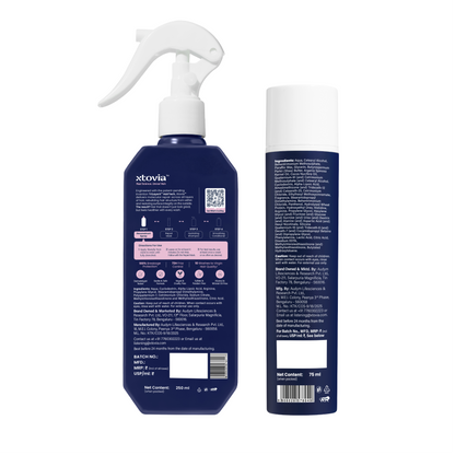 Xtovia Bond Surface Repair Mask and Xtovia Bond Molecular Reconstruct Spray - BACK OF PACK - Ingredients list